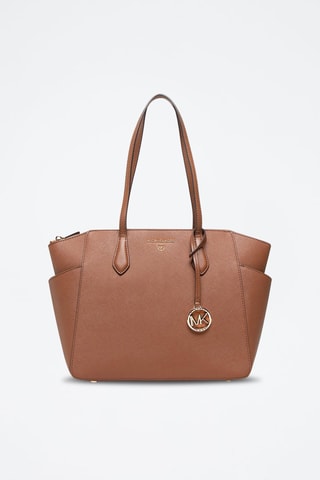 Sac porté épaule en cuir Marilyn - Marron
