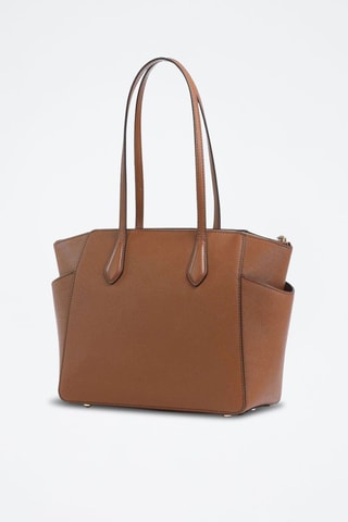 Sac porté épaule en cuir Marilyn - Marron