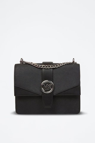 Sac bandoulière Greenwich - Argenté et noir