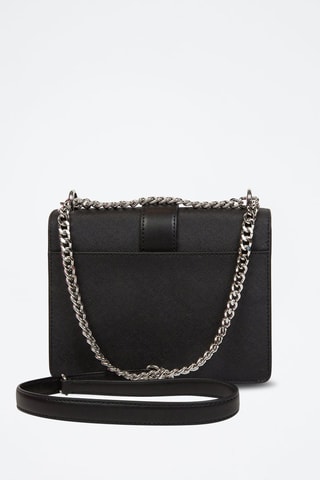 Sac bandoulière Greenwich - Argenté et noir