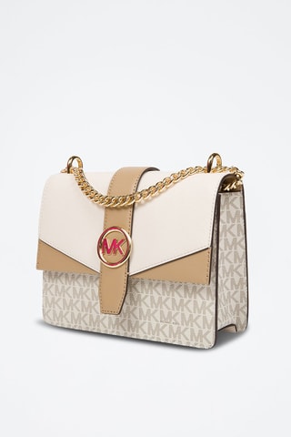 Sac bandoulière Greenwich - Blanc et doré