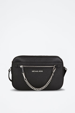 Sac bandoulière en cuir - Noir