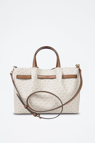 Sac à main Carson - Blanc, marron et doré