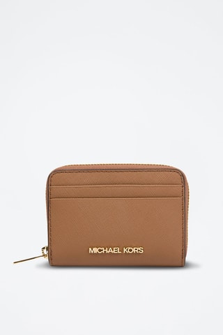 Pochette en cuir Jet Set - Marron