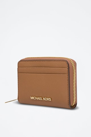 Pochette en cuir Jet Set - Marron