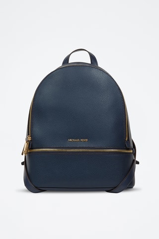 Sac à dos en cuir Rhea - Bleu marine