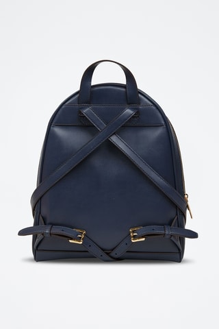 Sac à dos en cuir Rhea - Bleu marine
