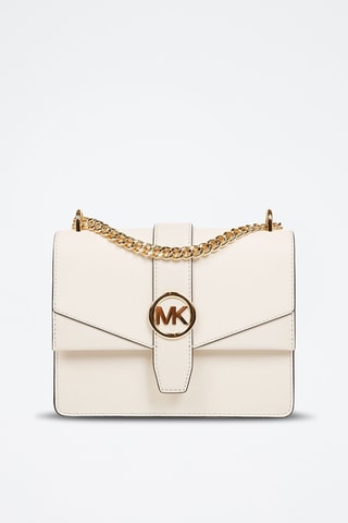 Sac bandoulière en cuir Greenwich - Beige
