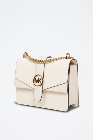 Sac bandoulière en cuir Greenwich - Beige