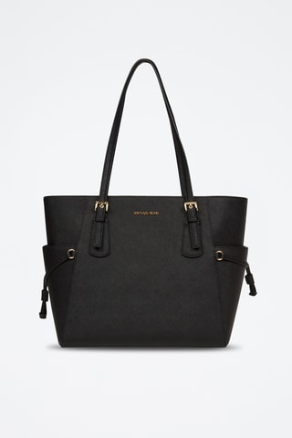 Sac porté épaule en cuir Voyager - Noir