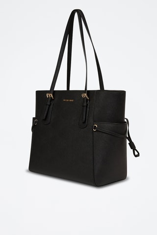 Sac porté épaule en cuir Voyager - Noir