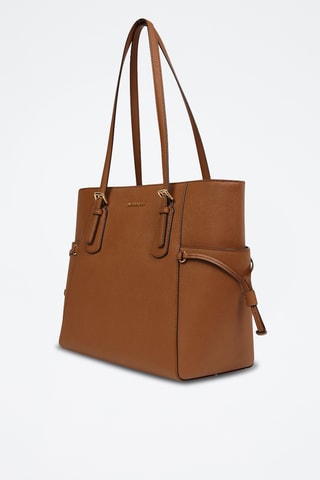 Sac porté épaule en cuir Voyager - Marron