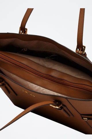 Sac porté épaule en cuir Voyager - Marron