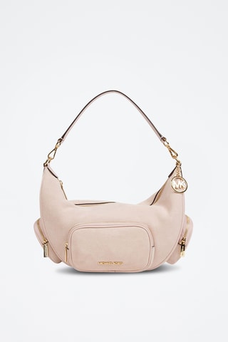 Sac porté épaule en cuir Merritt - Rose
