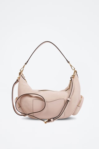 Sac porté épaule en cuir Merritt - Rose