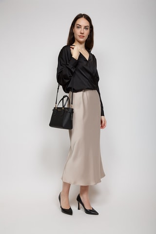 Sac à main en cuir Voyager - Noir
