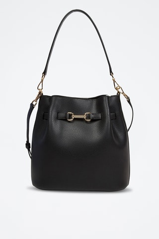 Sac seau en cuir Carson - Noir