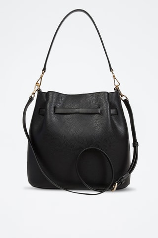 Sac seau en cuir Carson - Noir