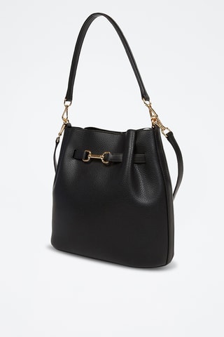 Sac seau en cuir Carson - Noir
