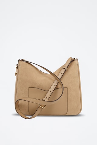 Sac bandoulière en cuir Nayla - Marron