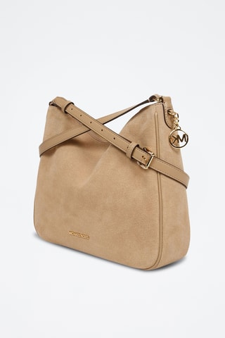 Sac bandoulière en cuir Nayla - Marron