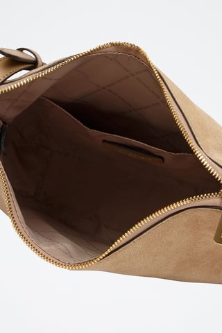 Sac bandoulière en cuir Nayla - Marron