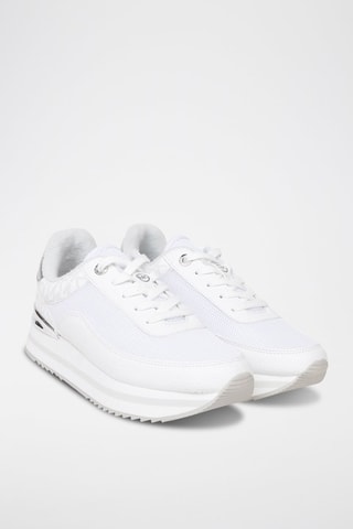 Baskets - Blanc, argenté et gris