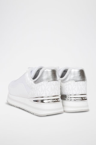 Baskets - Blanc, argenté et gris