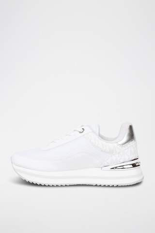 Baskets - Blanc, argenté et gris