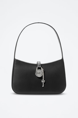 Sac porté épaule en cuir - Noir