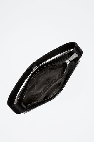 Sac porté épaule en cuir - Noir