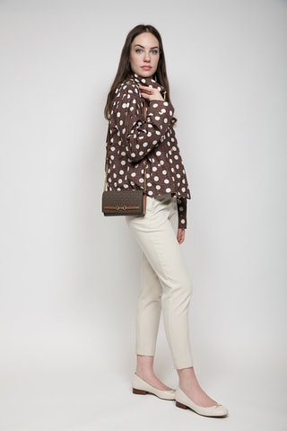 Sac bandoulière Carson - Noir, marron et doré
