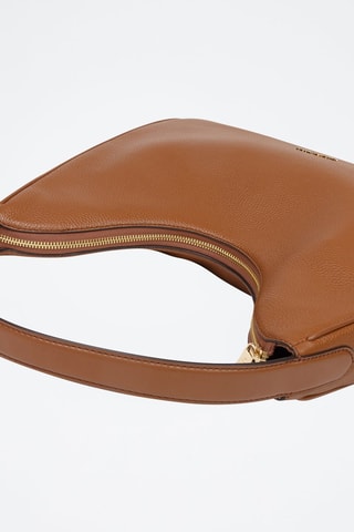 Cabas en cuir - Marron et doré