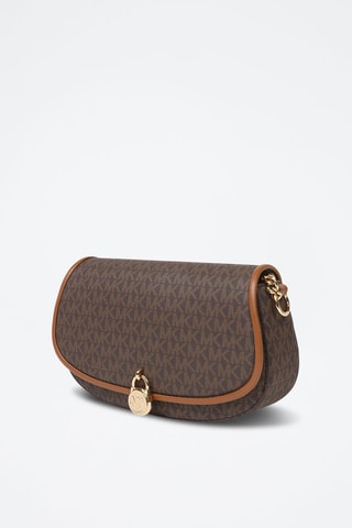 Sac bandoulière - Marron et doré
