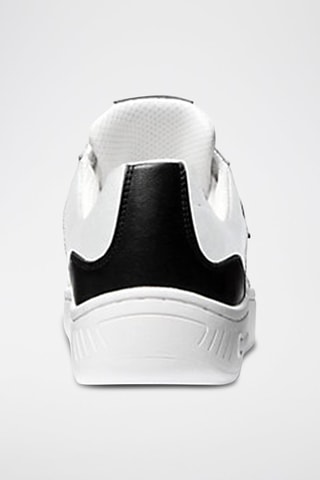 Baskets en cuir - Argenté, blanc et noir