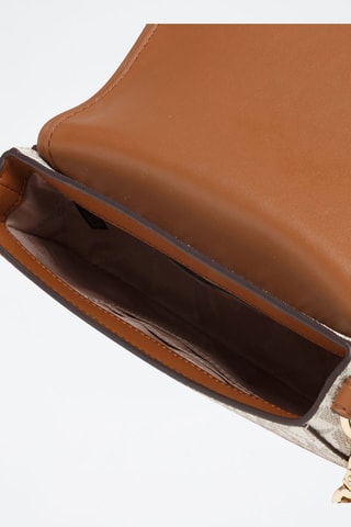 Sac bandoulière – Beige - Beige, doré et gris