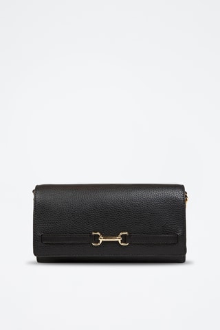 Sac bandoulière en cuir - Noir
