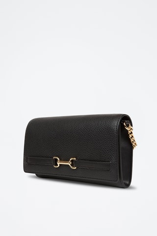 Sac bandoulière en cuir - Noir