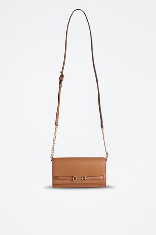 Sac bandoulière en cuir - Marron