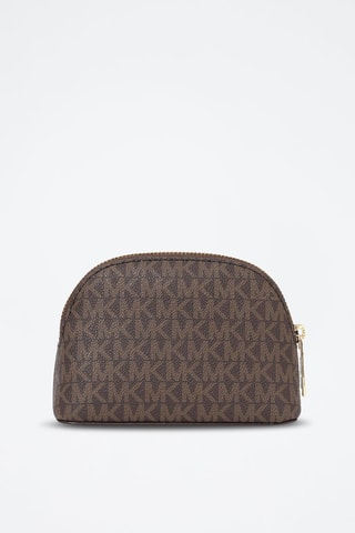 Pochette en cuir - Doré et marron