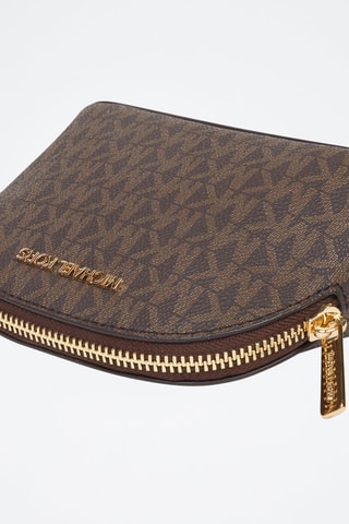 Pochette en cuir - Doré et marron