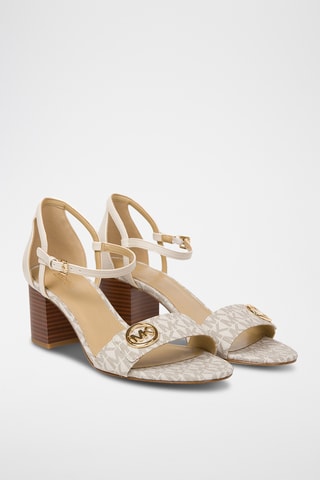 Sandales à talons Hannah Block - Beige