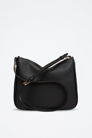 Sac bandoulière en cuir Nayla - Noir