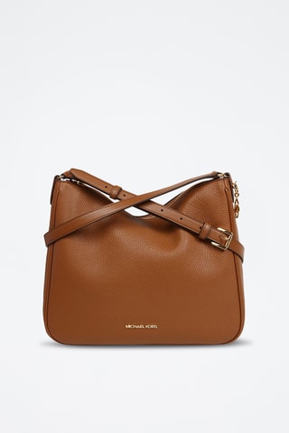 Sac bandoulière en cuir Nayla - Marron