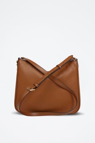 Sac bandoulière en cuir Nayla - Marron