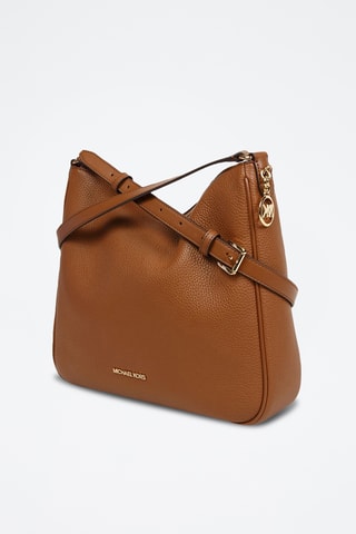 Sac bandoulière en cuir Nayla - Marron