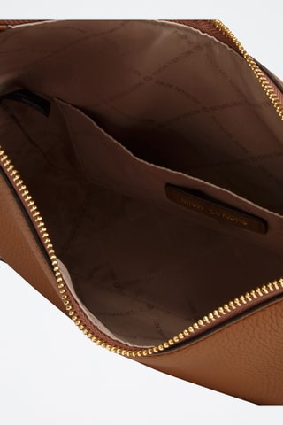 Sac bandoulière en cuir Nayla - Marron