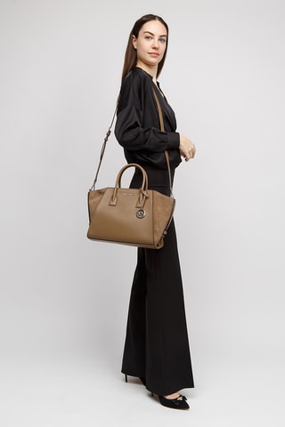 Sac à main en cuir Avril - Kaki