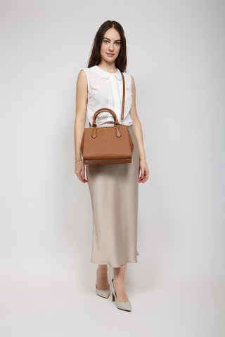 Sac à main en cuir Marilyn - Marron
