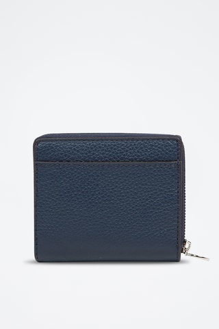Porte-monnaie en cuir Money Pieces - Bleu marine